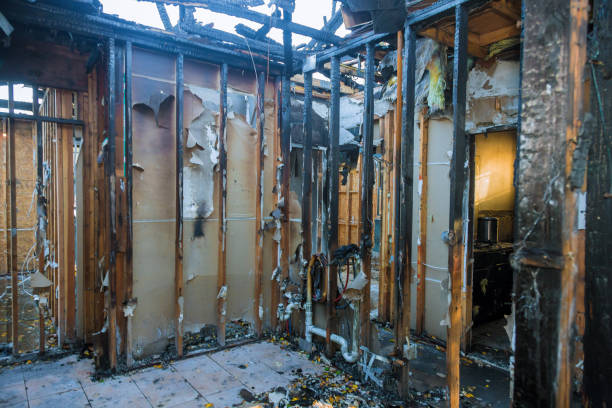 Professional Fire Damage Removal technician working in Fulton, TX